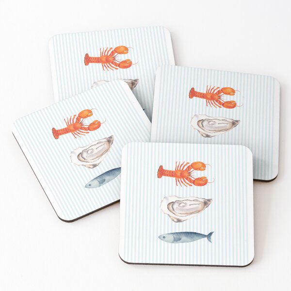 Item preview, Oyster, Lobster, and Sardine Art designed and sold by Allison Diane Designs.