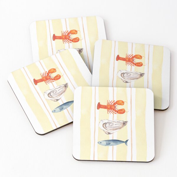 Item preview, Oyster, Lobster, and Sardine Art designed and sold by Allison Diane Designs.