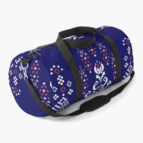 Item preview, Indigo Pixel Ethnic Floral Textile Pattern designed and sold by MNX.