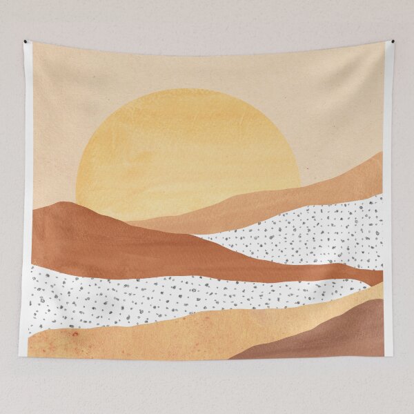 Item preview, Warm boho landscape designed and sold by WhalesWay.