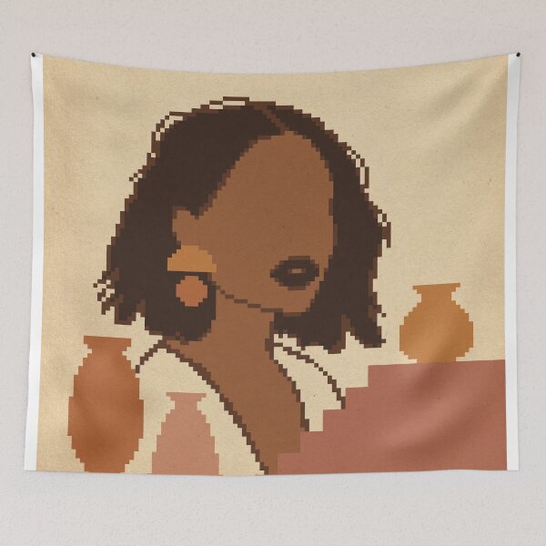 Item preview, Pixel art boho woman designed and sold by WhalesWay.