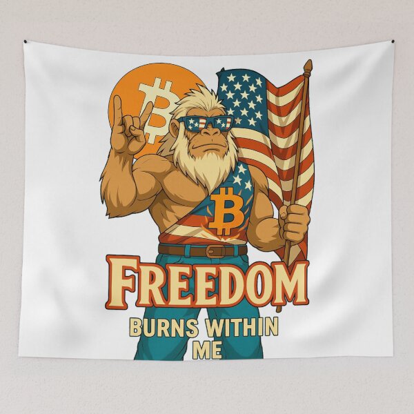 Item preview, Freedom Ape – Patriotic Bitcoin Rebel Design designed and sold by BitCrop.
