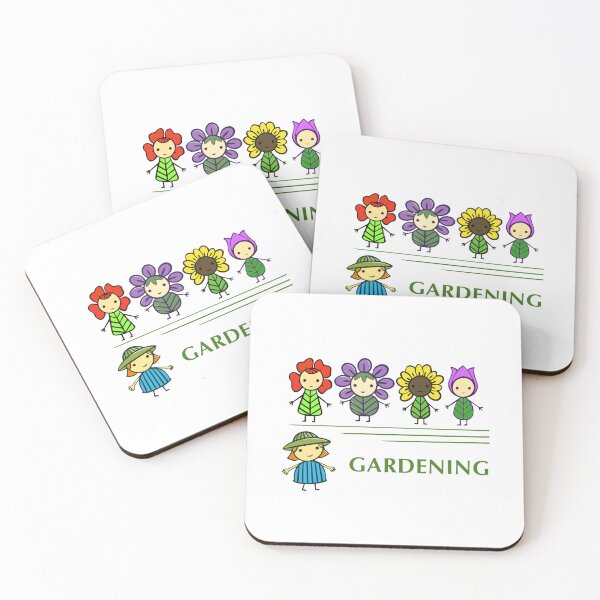 Item preview, Gardening Buddies – Cute Flower Characters designed and sold by Sklines Art | Mrz Danelli.