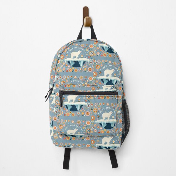 Item preview, Only One Earth - Polar Bear Climate Awareness Scandinavian Folk Art by heidiannemorris © designed and sold by FOLK ART FUSION by heidiannemorris.