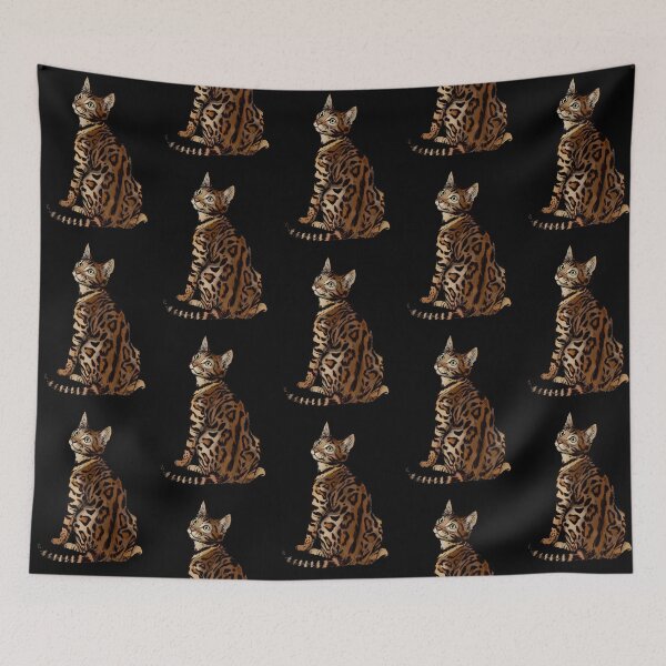 Item preview, Bengal cat sitting designed and sold by Petcetera.