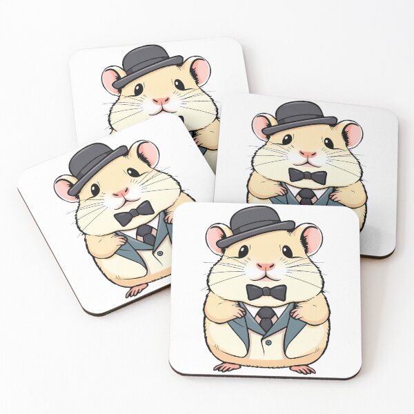 Item preview, A hamster wearing a suit and a gentleman's hat designed and sold by DOG DESIGN.