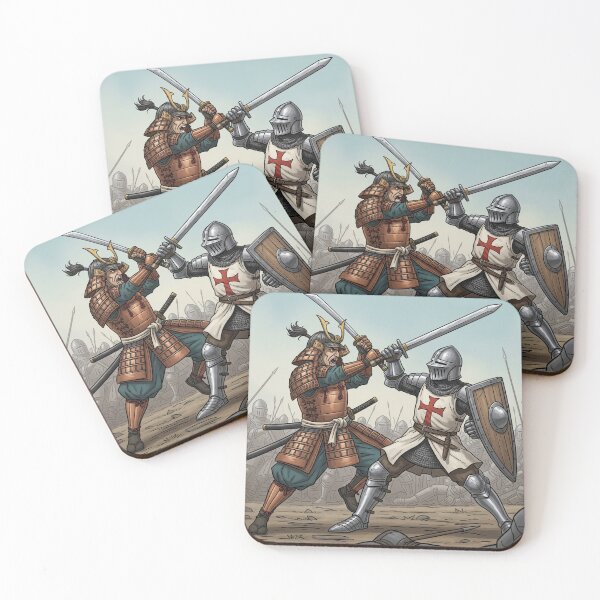 Item preview, Samurai vs Knight Sword Duel designed and sold by himmershop.