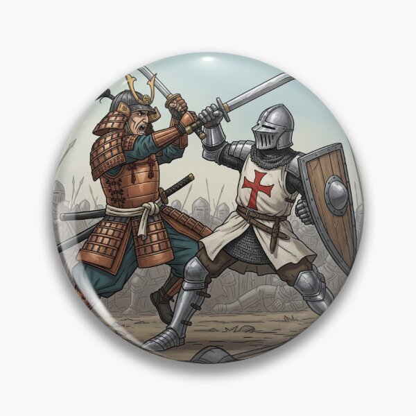 Item preview, Samurai vs Knight Sword Duel designed and sold by himmershop.