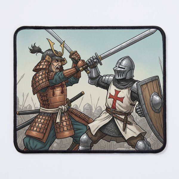 Item preview, Samurai vs Knight Sword Duel designed and sold by himmershop.