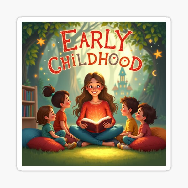 Item preview, Early Childhood Teacher - Magical Story Time Art designed and sold by JaksaDesignHub.