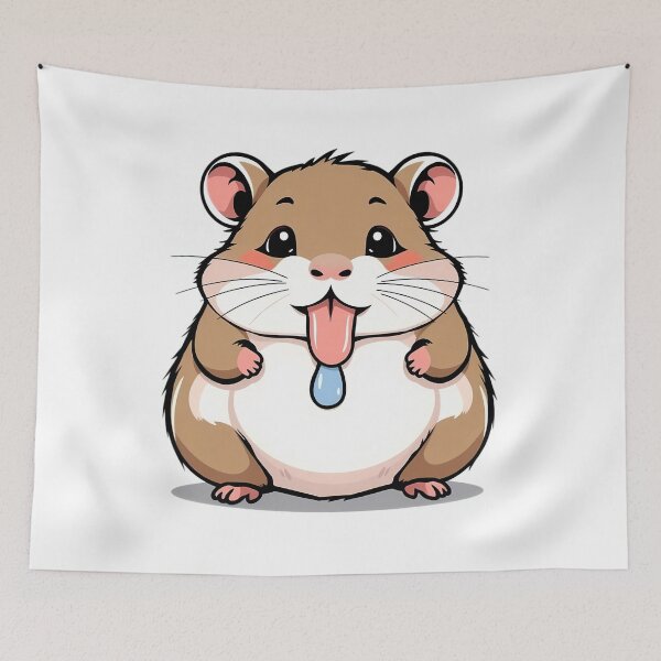 Item preview, A hamster drooling at you designed and sold by DOG DESIGN.