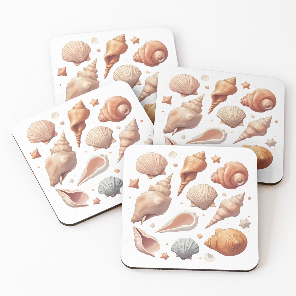 Item preview, Coasters (Set of 4) designed and sold by Pixel--Threads.