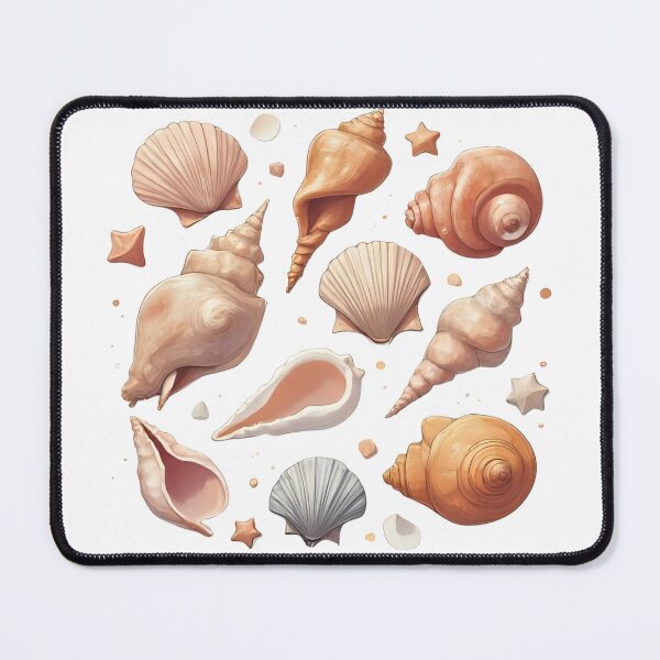 Item preview, Coastal Calm – Sea Shell Collection designed and sold by Pixel--Threads.
