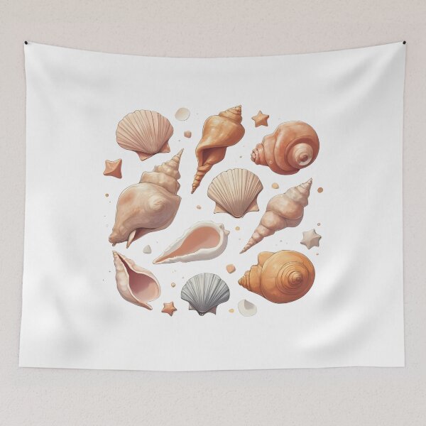 Item preview, Coastal Calm – Sea Shell Collection designed and sold by Pixel--Threads.