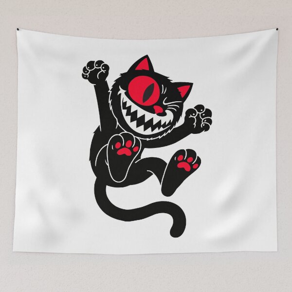 Item preview, cat jumping designed and sold by QuanntixArt.