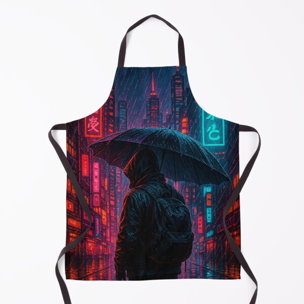 Item preview, Neon Rain Walker – Cyberpunk Streets of Neo Tokyo designed and sold by Domci.