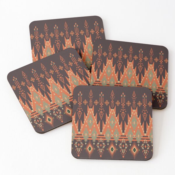 Item preview, Earth-Tone Geometric Ethnic Fabric Pattern designed and sold by DesignByNui.