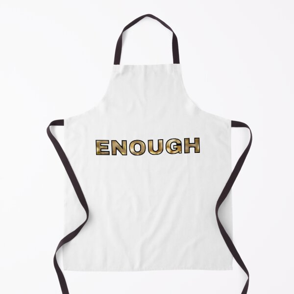 Item preview, ENOUGH – Bold Minimalist T-Shirt Design with Textured Fill designed and sold by PrescribedPeace.