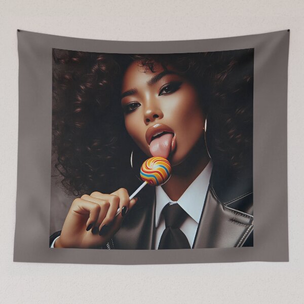 Item preview, Boss Afro Woman Lollipop designed and sold by Voodoo Store Paranormal Collections.