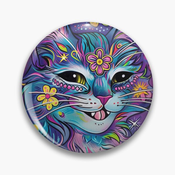 Item preview, Colorful Psychedelic Cat - Vibrant Artwork designed and sold by MiraLumeStudio.