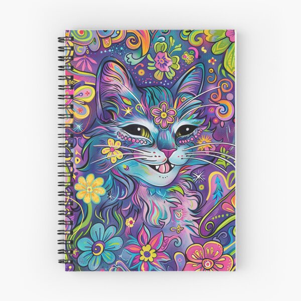 Item preview, Colorful Psychedelic Cat - Vibrant Artwork designed and sold by MiraLumeStudio.