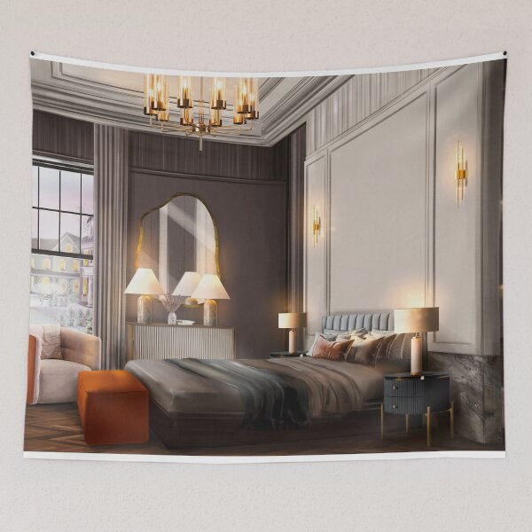 Item preview, Sketch puzzle of interior in modern style designed and sold by НаташаЧетвер.