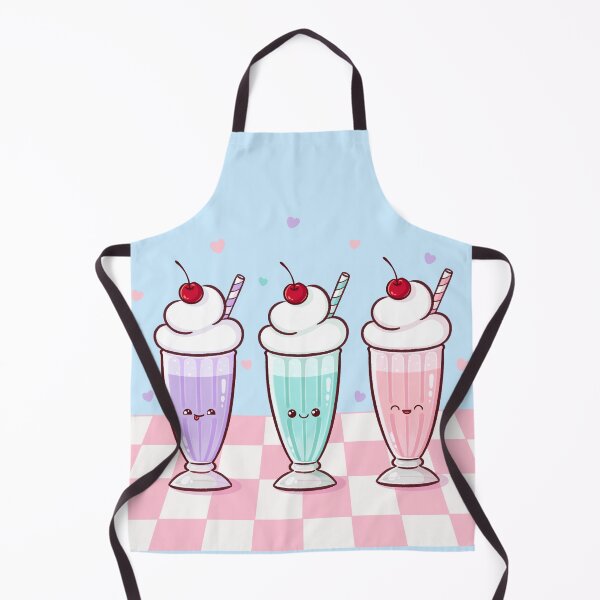 Item preview, Kawaii Milkshake Trio – Cute Retro Diner Pastel design designed and sold by Magsu.art.