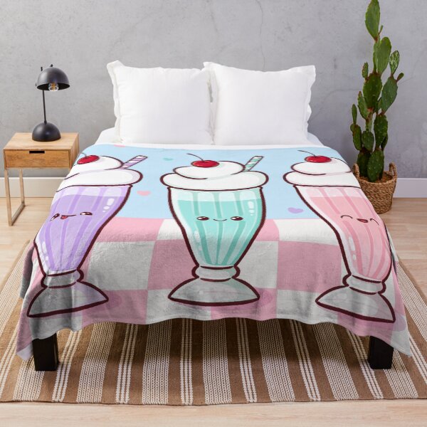 Item preview, Kawaii Milkshake Trio – Cute Retro Diner Pastel design designed and sold by Magsu.art.