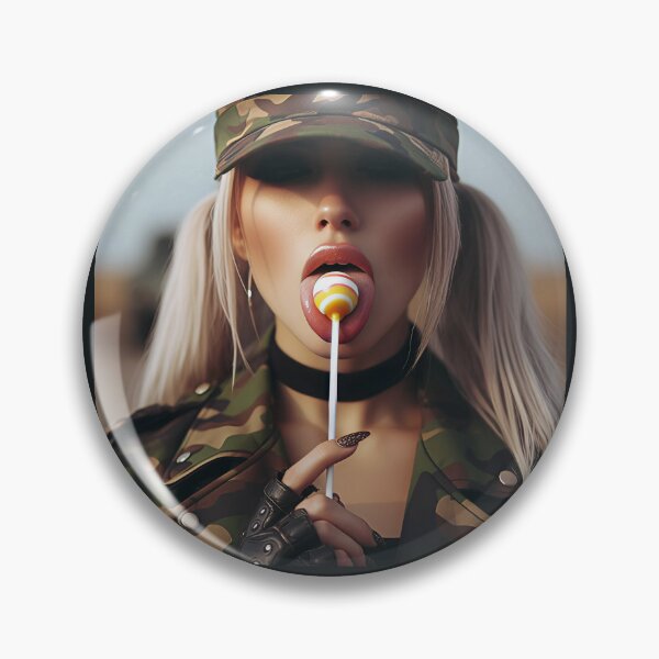 Item preview, Military Girl Lollipop Sunset designed and sold by Voodoo Store Paranormal Collections.