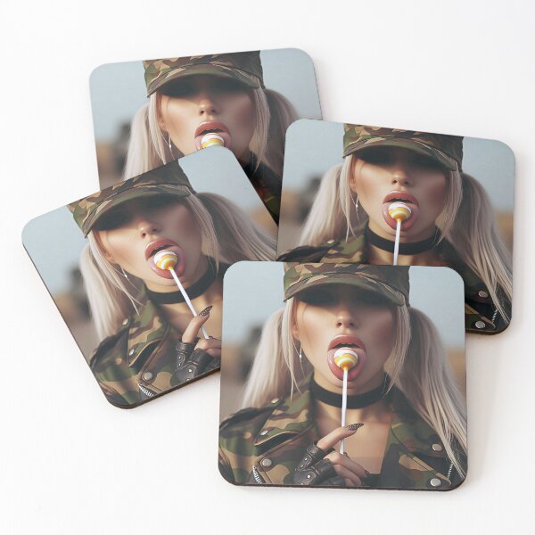Item preview, Military Girl Lollipop Sunset designed and sold by Voodoo Store Paranormal Collections.