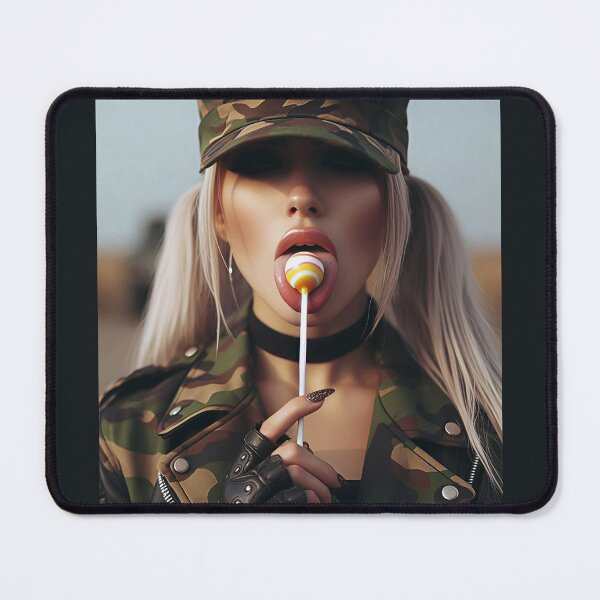 Item preview, Military Girl Lollipop Sunset designed and sold by Voodoo Store Paranormal Collections.