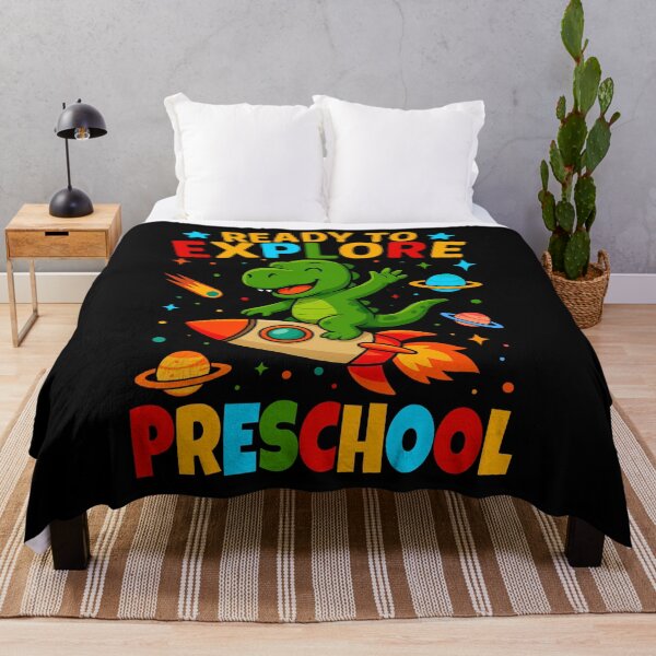 Item preview, Ready to Explore Preschool Shirt, Dinosaur Rocket Back to School Kids Gift Tee designed and sold by tigger shop.