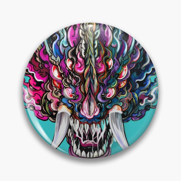 Artikelvorschau, Thailändische mythische Drachenmaske – Neon Yaksha Fusion entworfen und verkauft von NB-Artist.