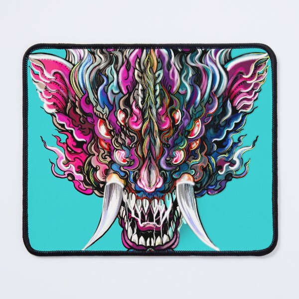 Item preview, Thai Mythical Dragon Mask – Neon Yaksha Fusion designed and sold by NB-Artist.