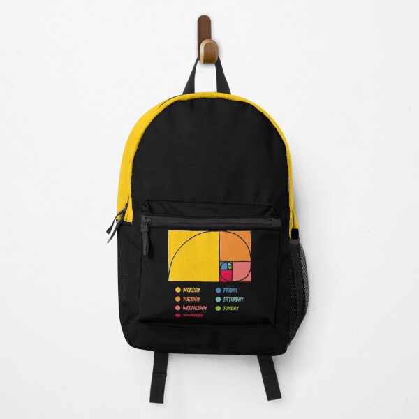 Item preview, Week Day Graph Monday Golden Ratio Black by Tobe Fonseca designed and sold by Tobe Fonseca®.