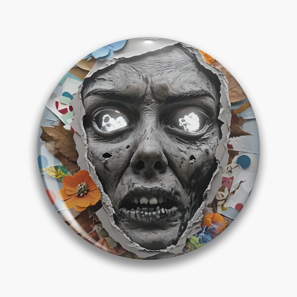 Item preview, Zombie Woman Collage - Undead Girl Collage designed and sold by NightTimeJ.