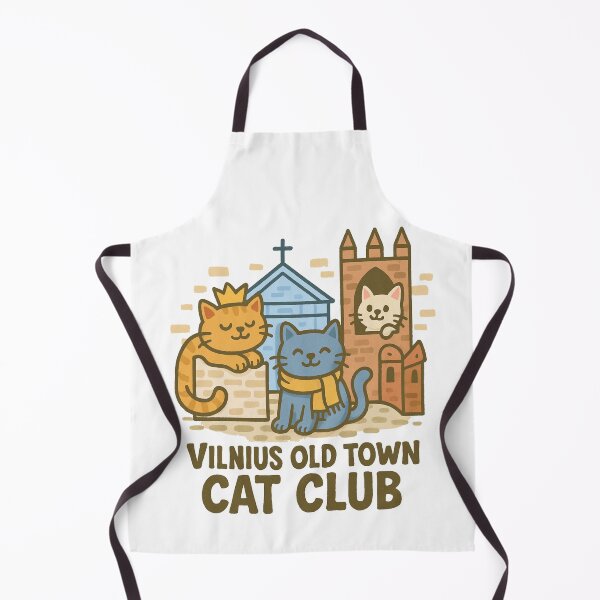 Item preview, Vilnius Old Town Cat Club: Europe’s Landmark Travel Cats designed and sold by Globalcitytees.