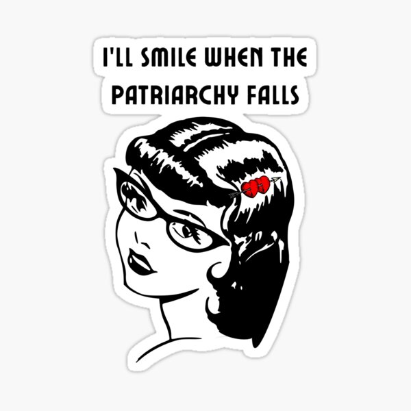 Item preview, Feminist Sarcasm, I’ll Smile When Patriarchy Falls designed and sold by Kattcatty.