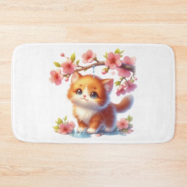 Item preview, Cat and Sakura designed and sold by Piscoletters (Ploi).