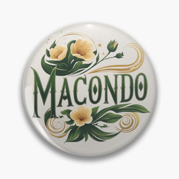 Item preview, Macondo – Arte Floral Amarillo con Letras Verdes designed and sold by Kuotica.