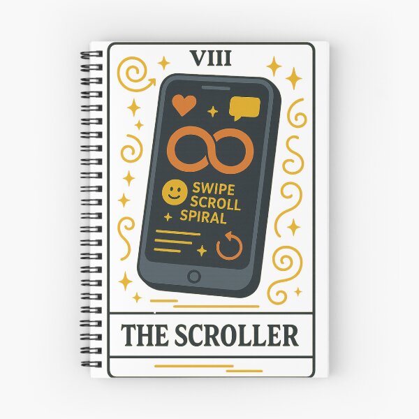 Artikelvorschau, The Scroller – Modernes Tarot-Parodie-Design, Witz entworfen und verkauft von FashCode.