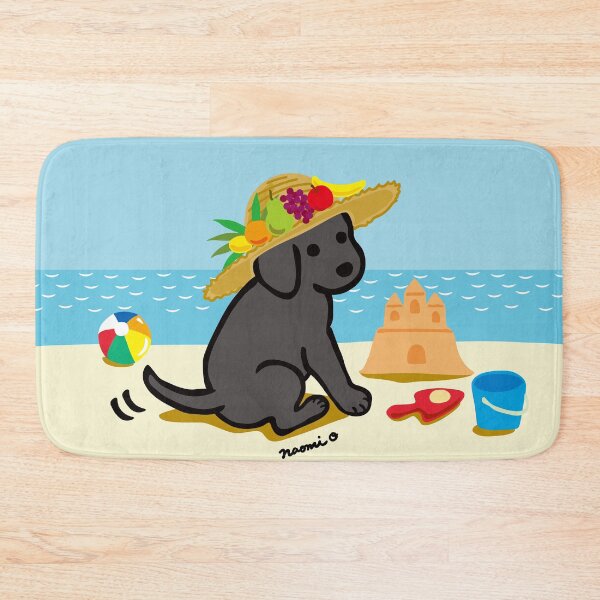 Artikelvorschau, Schwarzer Labrador-Welpe am Strand entworfen und verkauft von HappyLabradors.