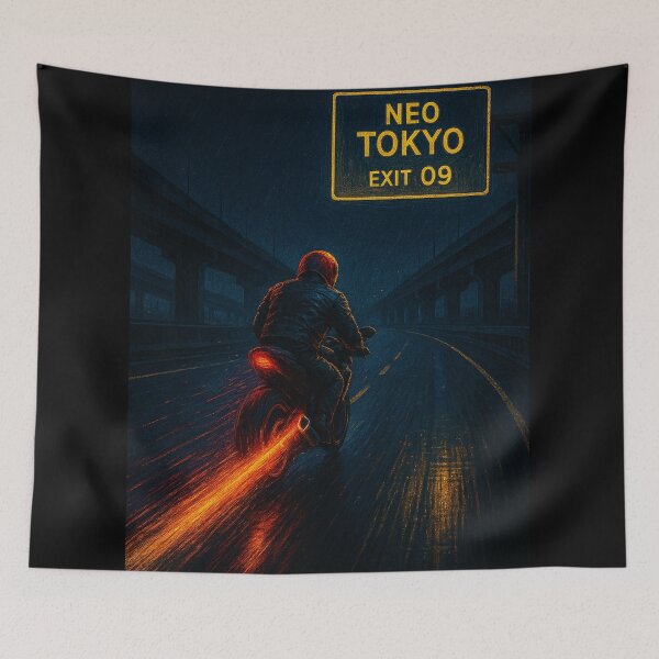 Item preview, Last Exit – Cyberpunk Highway Escape Scene designed and sold by Domci.