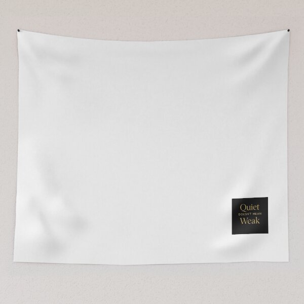 Item preview, Quiet Doesn’t Mean Weak – Golden Bold Typography | Inner Strength Statement Design designed and sold by Loud21.