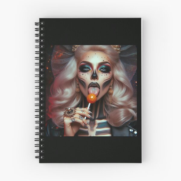 Item preview, Glam Skull Lady Lollipop Cosmos designed and sold by Voodoo Store Paranormal Collections.