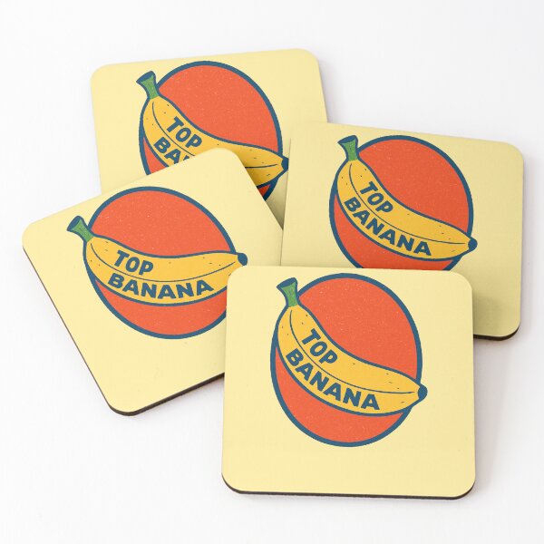 Item preview, Top Banana Retro Fruit Pun Design designed and sold by FrictionMaxxing.