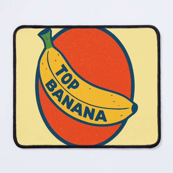 Item preview, Top Banana Retro Fruit Pun Design designed and sold by FrictionMaxxing.