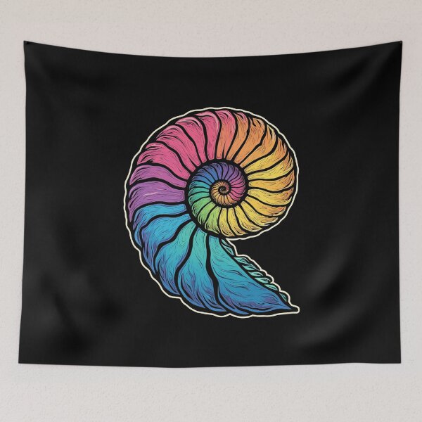 Item preview, Colorful Ammonites Fossils Prehistory designed and sold by MooonTees.