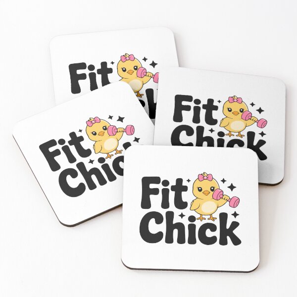 Item preview, Fit Chick! Cute Gym Girl Baby Chick Pun designed and sold by PMCreative.