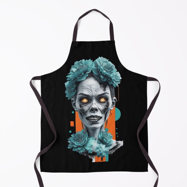 Item preview, Zombie Girl with Teal Flowers designed and sold by NightTimeJ.